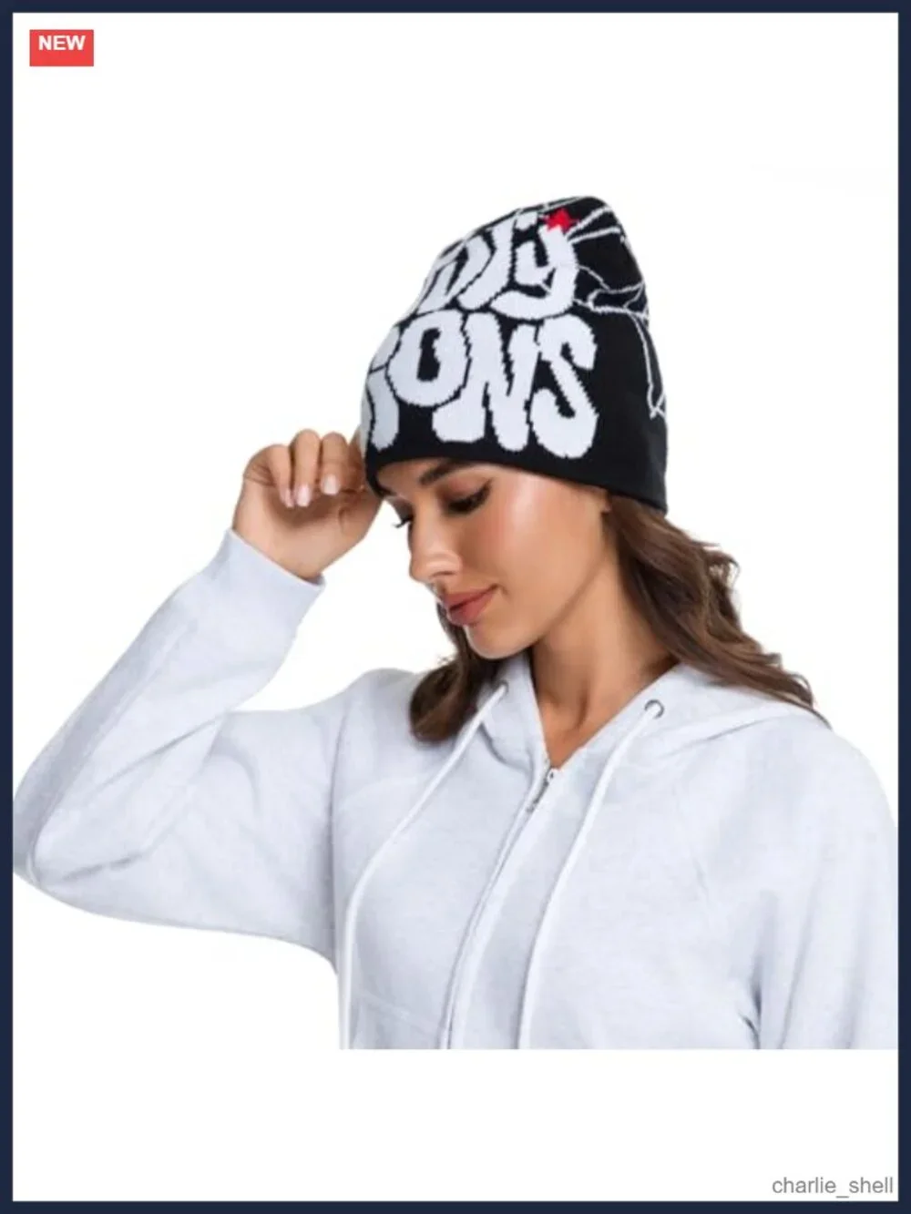 Y2K Spiderweb Beanie Winter Knit Hat Unisex Gothic Skullies